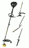 McCulloch Freischneider B33 PS + ( 4-in-1): Gartenpflege-Set mit 25,5 cm Arbeitsbreite, geteiltes Führungsrohr, Schutzvorrichtung,mit Kupplung (Art.-Nr. 00096-78.656.01) 900W - B33 PS (4in1)