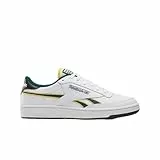 Reebok Unisex Club C Revenge Sneaker,White Fiercegold Clgtgreen,40 EU