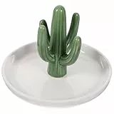 Ciieeo Kaktus-schmucktablett Dekorativer Schmuckschale Schmuckhalter-tablett Schlüsselaufbewahrungsplatte Parfüm-kommode- Schmuck-display- Halskette Keramik Schreibtisch