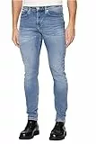 Calvin Klein Herren Jeans Hose Skinny Fit, Blau (Denim Light), 32W/30L