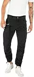 Replay Herren M9873a Joe Comfort Cotton Twill Hose, Black 098, 34W / 32L EU