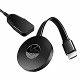 Miracast HDM Dongle, Wireless HDMI Dongle Streaming, Wireless Display Receiver, Cast für Android/iOS/Windows/Mac-Laptop Support Miracast, DLNA, Airplay, Projektor-Black