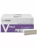 Tissue Expert Papierhandtücher 2-lagig V-Falz, 3200 Blatt Falthandtücher 25x23 cm, 100% Zellstoff, extrem saugstark & weich, PEFC-zertifiziert, Handtuchpapier für Spendersysteme