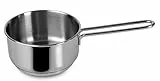 Lagostina Jeder tiefe Topf Ø 14 cm aus Edelstahl 18/10 mit Lagoseal Plus-Boden, satinierter Außenseite und breiten Griffen, geeignet für alle Herdarten, einschließlich Induktion