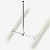 Fuba DSP 090 Dachsparrenhalter - (TÜV-geprüft für Satellitenschüsseln bis 1,0m Durchmesser)* - Halterung Sat Antenne Dachmontage - Breite: 52cm bis 85cm, Höhe: 90cm, Ø 48mm, Kabeldurchführung