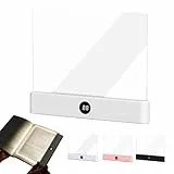 Leselampe Buch, Smart LED Panel Booklight mit 3 Farben und Timer, Multifunktionale Buchlampe auch als Nachttischlampe & Nachtlicht, USB Wiederaufladbare Buchlicht für Nachtlesen ins Bett (Weiß)
