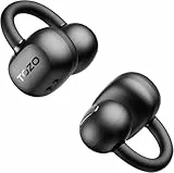 TOZO Openearring kabellose Bluetooth 5.4-Kopfhörer,personalisierbare EQs per APP,40 Std Akkulaufzeit,Typ-C und IPX5,LED-Display,ultraleichter Clip 5.1g,ideal für Büro,Anrufe und Sport,Dunkel Schwarz