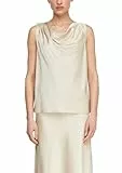 Comma Satin-Wasserfall-Top