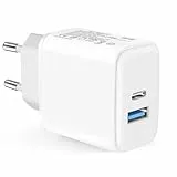 USB C Ladegerät,35W 2 Port Schnellladegerät PD 3.0 Power Adapter USB C Netzteil für iPhone 16 15 14 13 12 11 Pro Max Plus Mini/SE 2020/XS/8/7,iPad,Samsung,Handy Stecker Ladestecker Charger Netzstecker