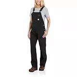 Carhartt Damen Latzhose Crawford, Farbe:Black, Größe:XS