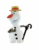 Bullyland, The icequeen, 12969 - Spielfigur, Walt Disney Frozen Fever, Olaf mit Hut, ca. 6,5 cm, bunt