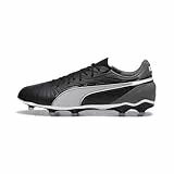 PUMA Unisex Adults King Match FG/AG Soccer Shoe, PUMA Black-PUMA White-COOL Dark Gray, 43 EU