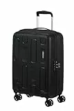 American Tourister Ellipso - Handgepäck Koffer 55x40x20 cm, Hartschalen Kabinentrolley, Ryanair-/EasyJet-kompatibel, Leicht, 2.10 KG - 32L - Schwarz (Black)