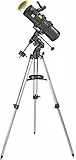 BRESSER Teleskop Spica 130/1000 EQ3 - Spiegelteleskop mit Smartphone-Adapter & Sonnenfilter
