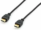 Equip 119353 HDMI-Kabel 3 m HDMI Typ A (Standard) Schwarz - HDMI-Kabel (3 m, HDMI Typ A (Standard), HDMI Typ A (Standard), 1920 x 1080 Pixel, 3D, Schwarz)