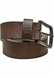 Urban Classics Unisex Leather Imitation Belt brown, L