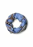 Street One Gemusterter Loop Schal bonnet blue A