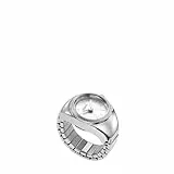 FOSSIL Ring Watch für Damen, Quarz-Zweizeigerwerk mit Edelstahlarmband