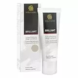 SOLITAIRE Brilliant Schuhcreme Farbe Taupe, mit Farbauffrischung für Glattleder und intensive Pflege und leichte Imprägnierung für Schuhe, Taschen, Kleidung, mit Schwammaufträger, 75ml