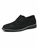 Rimhold Herren Wildleder Brock Schuhe Kleid Schuhe Elegante Hochzeit Schuhe Leder Schnürung Schuhe Klassische Büroschuhe