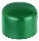 Alberts 855260 Pfostenkappe für runde Metallpfosten | Kunststoff, grün | für Pfosten-Ø 38 mm | 20er Set
