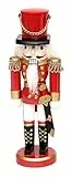 Dekohelden24 Nussknacker Soldat in rot klassisch, ca. 20 cm