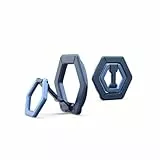 URBAN ARMOR GEAR Magnetring / Halterung / Ständer für magnetische Hüllen (360 Grad drehbar, Aufstellung im Hoch- und Querformat, Starke Magneten) Mallard/Hellblau