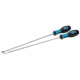 OX Tools Pro OX-P363302 Schraubendreher-Set, lang, 300 mm Länge, Blau, Rot, 2 Stück