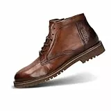 bugatti Herren Schnürstiefel, Männer Stiefel, Wechselfußbett,uebergangsstiefel,uebergangsschuhe,schnürboots,halbstiefel,Cognac (6361),42 EU / 7.5 UK