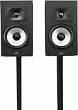 Polk Audio Monitor XT20 Regallautsprecher, Stereolautsprecher, Surround Lautsprecher, Hi-Res Zertifiziert, Dolby Atmos und DTS:X kompatibel (Paar) - Schwarz