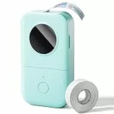 Phomemo D30 Etikettendrucker, Mini Bluetooth Etikettiergerät Tragbarer beschriftungsgerät Selbstklebend Labeldrucker, Handgerät Kabelloser Label Printer Für Zuhause, Büro, Schule