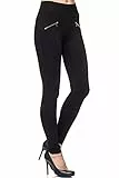 Elara Miss Anna Damen Stretch Hose Skinny Jegging Chunkyrayan A08 Black 42 (XL)