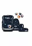 ergobag cubo Light Set ergonomischer Schulranzen, extra leicht, Set 5-teilig, 860 g