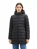 TOM TAILOR Denim Damen 1038551 Lightweight Steppmantel mit Kapuze, 14482-deep Black, S