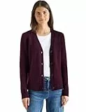 CECIL Softer V-Neck Cardigan Eggplant red M