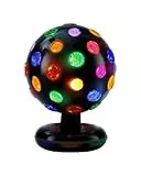 Rotierende Discokugel - 11“ drehende Discokugel mit mehrfarbigen LED für elektrische Tanzatmosphäre - Perfektes Discolicht für Partys Raumdekoration & Events
