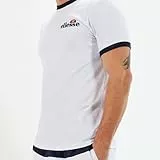 Ellesse Herren Meduno T-Shirt, Weiß, Kurzam, Rundhals, Regular Geschnitten, M EU