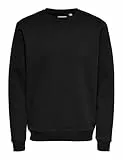 Herren O&S Basic Sweatshirt Regular Fit Pullover Langarm Jumper Sweater Shirt ohne Kapuze ONSCERES