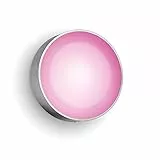 Philips Hue White & Color Ambiance Daylo Wandleuchte für den Aussenbereich silber 950lm, dimmbar, bis zu 16 Mio. Farben, steuerbar via App, kompatibel mit Amazon Alexa (Echo, Echo Dot)