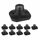 ledscom.de 10 Stück Deckenleuchte/Lampenfassung ELEKTRA, schwarz, 1x E27 max. 60W