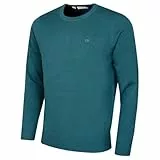 Calvin Klein Herren Baumwolle Sweater - Türkis - L
