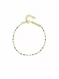 SINGULARU - Dots Colors Enamel Armband. Sterlingsilber mit 18 Kt Vergoldeter Beschichtung und Emaille. Schmuck für Damen.