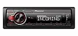 Pioneer MVH-330DAB-AN, 1DIN Autoradio mit RDS und DAB+, USB, AUX-Eingang, Bluetooth, geringe Einbautiefe, inklusive DAB-Antenne