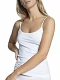 CALIDA Natural Comfort Spaghetti-Top Damen, aus hochwertiger Baumwolle, verstellbare Träger