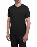 HRM Herren Luxury Roundneck Tee, schwarz, L