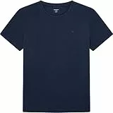 Hackett London Herren Pima Cotton Tee T-Shirt, Blue (Navy),XXL