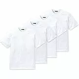 Schiesser Herren American T-Shirt Rundhals - 008150-4er Spar-Pack (L (Gr.6), 4 X Weiß)