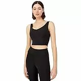 LOS OJOS V-Neck Sport BH - Medium Support gepolsterter Sport-BH für Damen