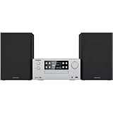 KENWOOD M-925DAB-S - Micro HiFi-System mit DAB+, CD, USB, Bluetooth, 2 x 50 Watt RMS und TFT-Display; Frosted Aluminum