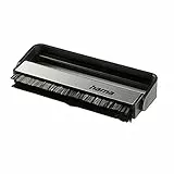 Hama Carbon-Faserbürste für Langspielplatten (antistatisch Schallplatten reinigen, Vinylbürste), schwarz/Silber